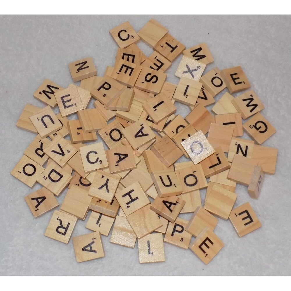 Scrabble Letter Pieces - 100 Extra Pieces